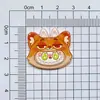 Novo Amazon Fofo Labubu Headwear de Desenho Animado Infantil Grampo Doce Joia Estampada de Alta Qualidade