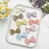 Cinta de cuero con purpurina y lazo para pinzas de pelo infantiles hechas a mano DIY, decoración de ropa para mascotas y muñecas, accesorios semiacabados