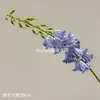 Flores artificiales azul púrpura estilo pintura al óleo jardín Monet libro rojo pequeño combinación de colores belleza Chen camino de boda fila delantera flores al por mayor