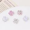 Zircônio que retém a cor Pulseira de Pérolas de Três Fileiras Contas Florais Espaçadoras Acessórios para Colar DIY Fivela Decorativa de Três Fileiras Material