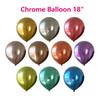 Shuai 'an globo decorativo de látex de 18 pulgadas estallido de suelo metalizado redondo decoración de boda fabricantes de globos para fiesta venta al por mayor