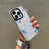 Diseño Floral Azul de Pantalla Completa para Sitio Web Independiente Adecuado para Apple 17Pm Nuevo Estilo Chino Funda para Teléfono Iphone16 Cubierta Protectora Transparente
