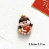 Muñeca de la Fortuna Linda Brillante de Año Nuevo Accesorios de Resina DIY Llavero Funda de Teléfono Accesorios para el Cabello