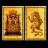 Cartão Dourado Wuye Dragão Cartão Dourado Wuye Liga Protetora de Cartão Cartão Dourado Protetor Portátil Cartão Buda da Boa Sorte