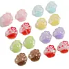 Dulce y Lindo Versátil Temperamento Goteo de Aceite Tridimensional Pastel Agujero Recto Resina Accesorios Aretes DIY Accesorios para el Cabello Colgante