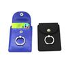 Suporte de Celular com Porta-Anel de Couro para Venda no Atacado de Fábrica com Adesivo 3M, Porta-Cartão, Estojo para Cartão de Acesso e Porta-Moedas