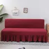 Funda de sofá sin mangas estilo falda, funda universal todo incluido de doble uso para sofá cama plegable, funda de sofá estilo sábana bajera