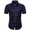 Camisa de manga corta con estampado de estilo nacional para hombre, nueva camisa de verano de comercio exterior de AliExpress, camisa con flores a la moda británica, 10 colores