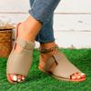 2024 primavera y verano nuevo comercio exterior talla grande sandalias planas pequeñas para mujer temu color sólido playa sandalias pequeñas