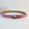 Hellokitt Cinto Rosa Feminino Hello Kitty Millennium Spice Y2K Estilo Coreano Distinto Desenho Animado Cinto de Estudante