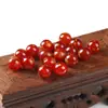 Pulsera de Ágata Roja Natural de los Ocho Santos Patronos Pulsera de los Doce Signos del Zodíaco Pulsera de Ágata Accesorios Cuentas Redondas Venta al por Mayor