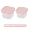 Caja de Conservación por Congelación de Alimentos Transfronteriza, Lonchera de Vajilla para el Hogar, Caja de Bandeja de Hielo Impermeable Sellada de Silicona, Apta para Microondas