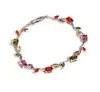 Pulseras de Tulipan Más Vendidas Transfronterizas, Pulseras de Diamantes y Piedras Preciosas Multicolor, Pulseras de Flores, Joyería de Lujo Ligero Fabricantes Venta al por Mayor