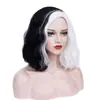 Amazon Nueva Peluca Kuila Negra y Blanca Bruja Kuila cos Peluca Personalizada Blanca Parcial Cabello de Anime