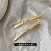 Mona Mesmo Grampo de Cabelo Kim Letra prata Franja Lateral Grampo Par Grampo Influenciador da Internet Grande Grampo de Cabelo Grampo Bico de Pato Moda