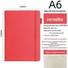 Caderno A5 com Alça Transfronteiriça Diário com Logo Personalizado Mini Caderno Portátil A6 Bloco de Notas B5 de Aparência Sofisticada
