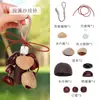 Kit de Materiales para Carrillón de Viento de Cáscara de Fruta Natural DIY Campana Hecha a Mano Colgante Creativo para Bolsa Regalo Accesorios de Sanación del Bosque