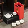 Actividad mayorista set de té de viaje taza express conveniente una tetera cuatro tazas traje para hacer té regalo para exteriores LOGOTIPO