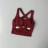 Sujetadores deportivos profesionales europeos y americanos para mujer, con soporte, a prueba de impactos, diseño de espalda cruzada, secado rápido, adecuados para correr y fitness, camiseta sin mangas de verano