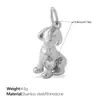 Novedades Transfronterizas Europeas y Americanas, Colgantes de Animales de Diamantes DIY Lindos y Exquisitos, Colección Versátil de Colgantes Chapados en Acero Inoxidable con Oro de 18 Quilates