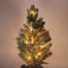 Venta al por mayor de fábrica Árbol de nieve artificial LED árbol flocado lámpara de árbol simulación árbol de Navidad tienda hogar interior decoración navideña