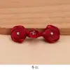 Fivela de prato fivela com contas de jade diamante tecido cheongsam rosa fivela botões decorativos vintage acessórios traje Tang atacado