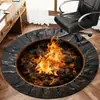 Alfombrillas Decorativas de Piso 3D Estilo Americano de Gran Venta Transfronteriza, Alfombras para Sala de Estar y Sofá, Alfombras para Mesita de Noche de Dormitorio, Esterillas Refrigerantes para Vestidor