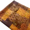 Tela brocada impresa vintage geométrica de rayón brillante para vestidos de mujer, bolsos, bufandas y telas florales hechas a mano, con patrones personalizables