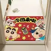 Tapete de Entrada Shin-Chan, Tapete de Porta Cartoon Doméstico de Laço de Seda, Carpete de Entrada, Personalizável, Resistente à Sujeira, Tapete Antiderrapante