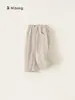 Pantalones Curvos para Niños Bangxuan Primavera y Otoño, Pantalones Tipo Zanahoria Sueltos y Sencillos para Bebés, Pantalones de Moda para Niñas