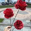 Vermelho artificial flor hotel flor artificial decoração casamento peônia rosa hortênsia arranjo de flores artificiais fábrica atacado
