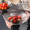 Luxo Leve Estilo Francês Vintage High-End Bandeja de Frutas para Mesa de Centro da Sala de Estar, Prato de Exibição para Frutas Secas e Lanches, Bandeja de Decoração de Casa High-End