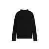 Momojia Otoño e Invierno 2024 Nuevo Suéter con Cuello de Encaje Medio Alto para Niñas Camiseta Suave Anti-Pilling para Capa Base Infantil