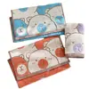 Toalla Infantil Tipo Algodón Puro A Toalla Infantil de Algodón Bordada Toalla Facial 100% Algodón Suave y Absorbente Pañuelo de Guardería
