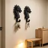 Colgador de pared con forma de cabeza de dragón, impresión 3D popular transfronteriza, estante colgante sin taladro para toallas y llaves, gancho de almacenamiento único