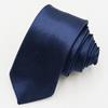 Corbata de Color Puro Brillante de Seda Imitación Hecha a Mano por el Fabricante para Hombre y Mujer, Corbata Formal de Negocios Roja Negra, Anudada a Mano 5/8cm