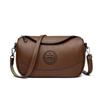 Bolsa feminina de couro macio cross-border 2024, bolsa de ombro grande com capacidade para outono, estilo Joker, uma geração de cabelo