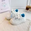 Zapatos Casuales Estilo Academia para Niñas Verano 2026 Encaje Perla Moño Tenis de Princesa Niños Medianos y Grandes Zapatos de Skate