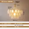 Lustre de sala de estar em estilo francês estilo creme simples nórdico pós-moderno cristal quarto principal luz luz restaurante luxo lâmpadas cristal