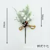 Decorações de Natal Personalizadas de Fábrica Flores de Natal Artesanato Galhos de Pinheiro Pinhas Palitos Enfeites de Natal Buquês