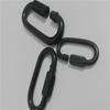Gancho de seguridad negro hebilla de conexión mosquetón gancho de conexión gancho móvil tornillo de electroforesis hebilla colgante anillo de conexión 8