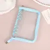 Estilo Ins A6 Transparente con Brillo Cuaderno de Hojas Sueltas con Cremallera Álbum de Fotos PVC Fan de Ídolos Álbum de Almacenamiento para Tarjetas Pequeñas de 3 Pulgadas Polaroid