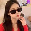 2025 Nuevas Gafas de Sol Integradas de Montura Curva Gafas de Sol Cuadradas Ojo de Gato Gafas para Sesión de Fotos Callejera Anti-UV Moda para Mujer