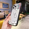 Capa Magnética Fofa de Desenho Animado Bubu para Apple 17 Pro Max, Capa Protetora Pintada para iPhone 15 Pro