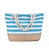 Procesamiento y Personalización Bolsa de Lona para Fabricante Bolsa Grande Nueva Exportación Transfronteriza Bolso de Hombro Casual Gran Capacidad Rayada Bolsa de Playa
