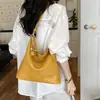 Bolso Casual de Gran Capacidad para Mujer 2026 Nuevo Versátil Tejido para Viajes Diarios Bolso de Hombro Único Bolso Cruzado Simple Bolso Tote
