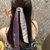 Faixa de Cabeça Lenço de Seda Estilo Francês, Elástico de Cabelo da Moda, Fita, Fita de Presente, Fita para Amarrar Bolsas, Acessório para Cabelo Longo, Cinto, Estilo Floral Feérico