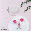 Molde de silicona con forma de flor de rosa para aromaterapia, para velas de yeso, para hornear pasteles de chocolate