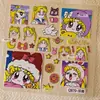 Sensación de Internet de Moda Chica Linda Moom Sailor Moon Pegatinas 3D en Relieve DIY Guka Diario Tarjeta Trasera de Teléfono