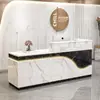 Mostrador de bar mostrador de caja escritorio de recepción escritorio de recepción de salón de belleza mostrador de caja de tienda de ropa mostrador de bar de esquina mostrador con tira de luz luminosa